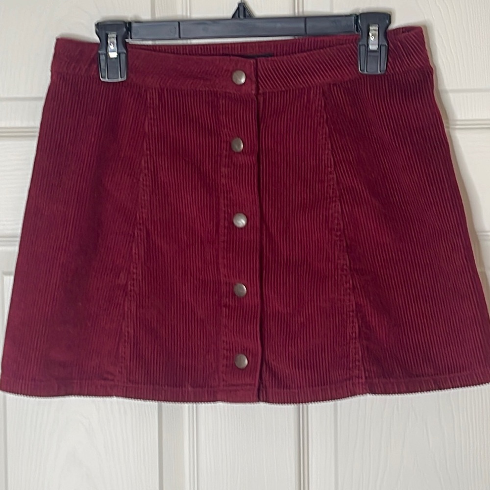 Corduroy miniskirt